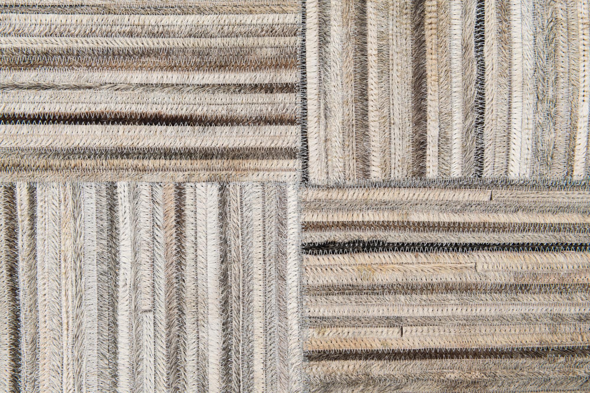 4' 11 x 8' 3 Cowhide Stocks Rug