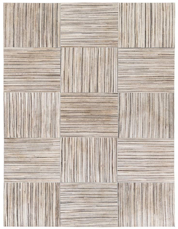 Detail image of 4' 11 x 8' 3 Cowhide Stocks Rug