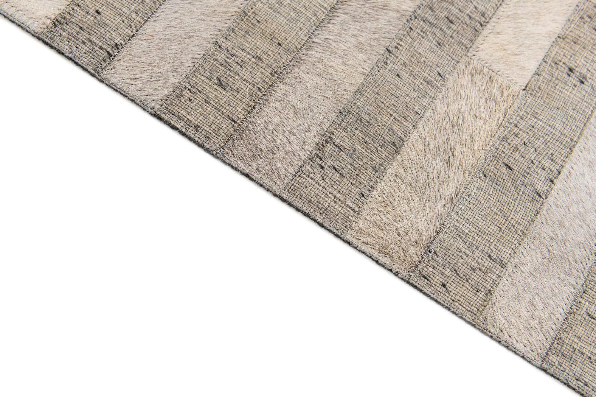 4' 1 x 6' 1 Cowhide Stocks Rug