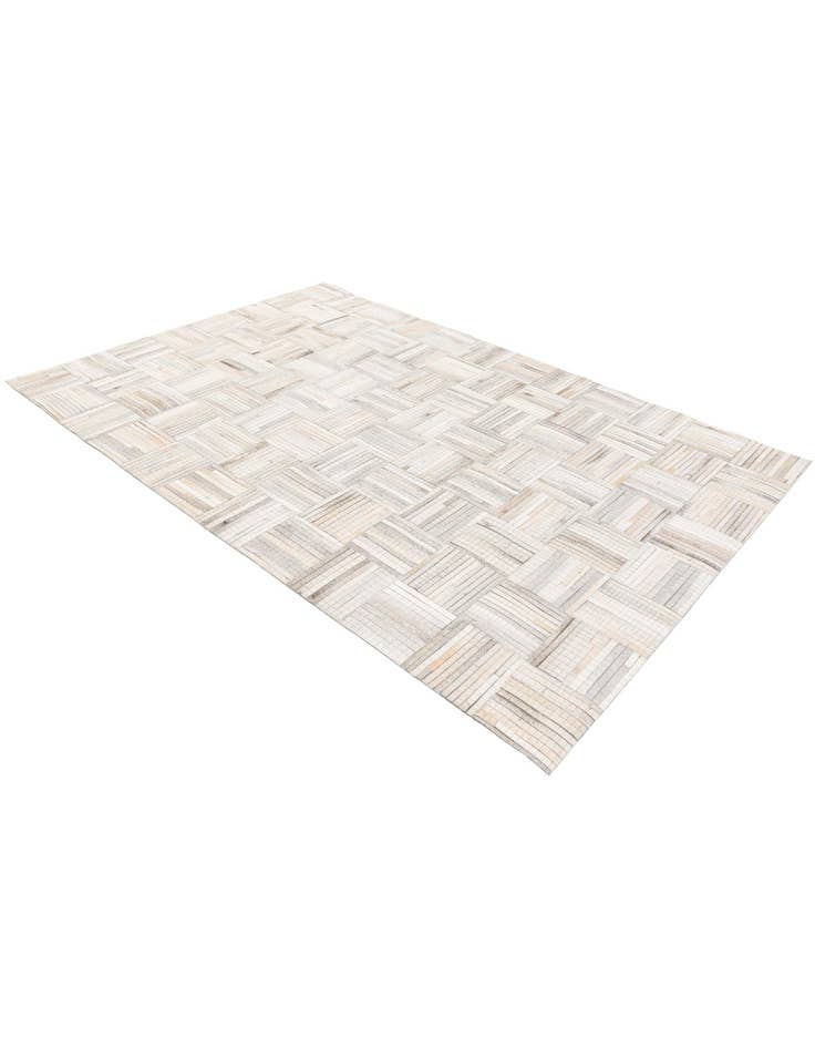 Detail image of 4' 1 x 6' 1 Cowhide Stocks Rug