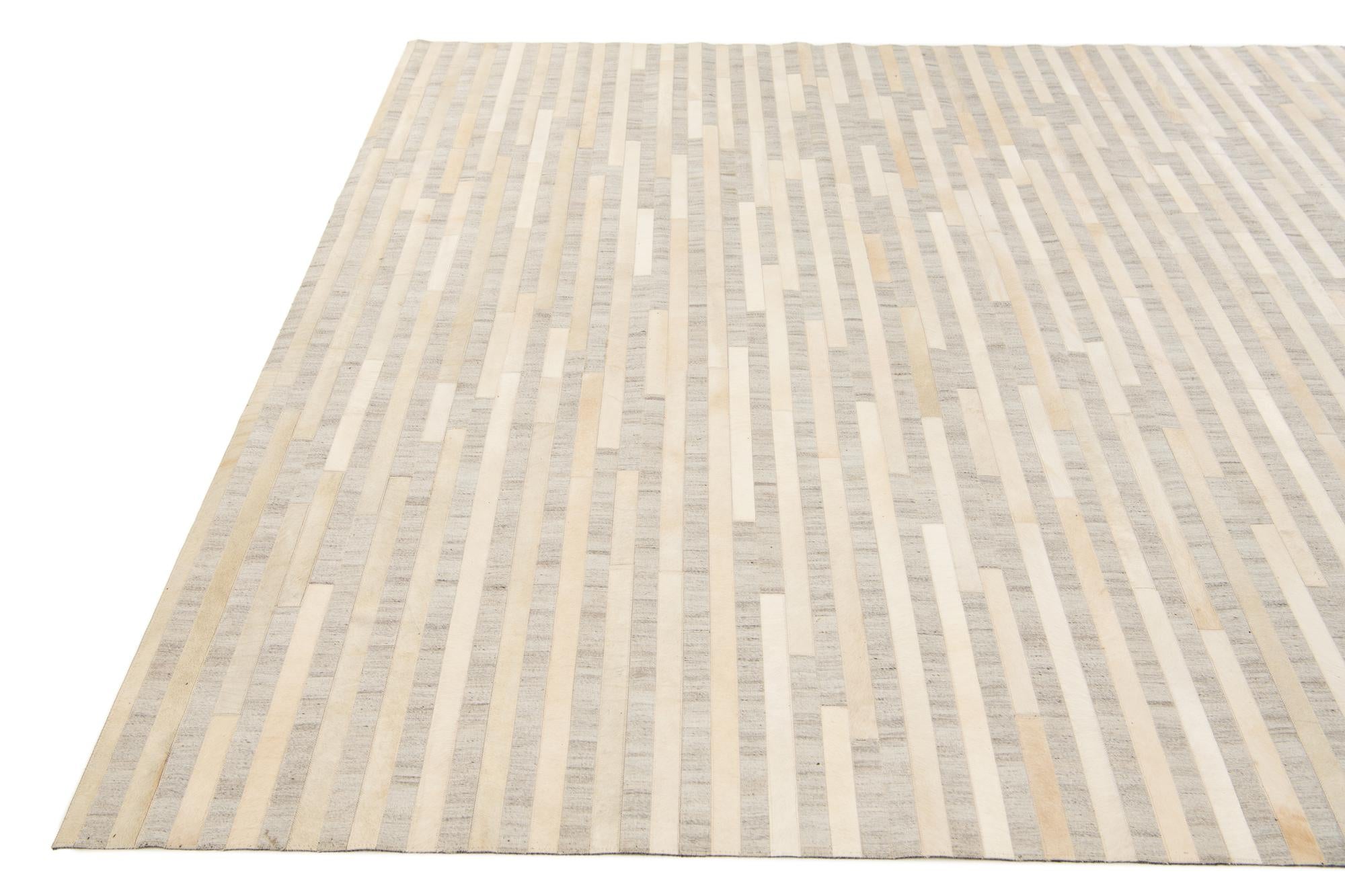 245cm x 300cm Cowhide Stocks Alfombra