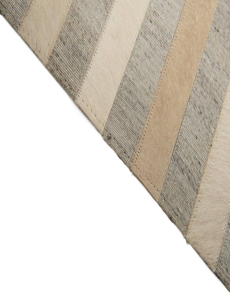 Detail image of 8' 1 x 9' 11 Cowhide Stocks Rug