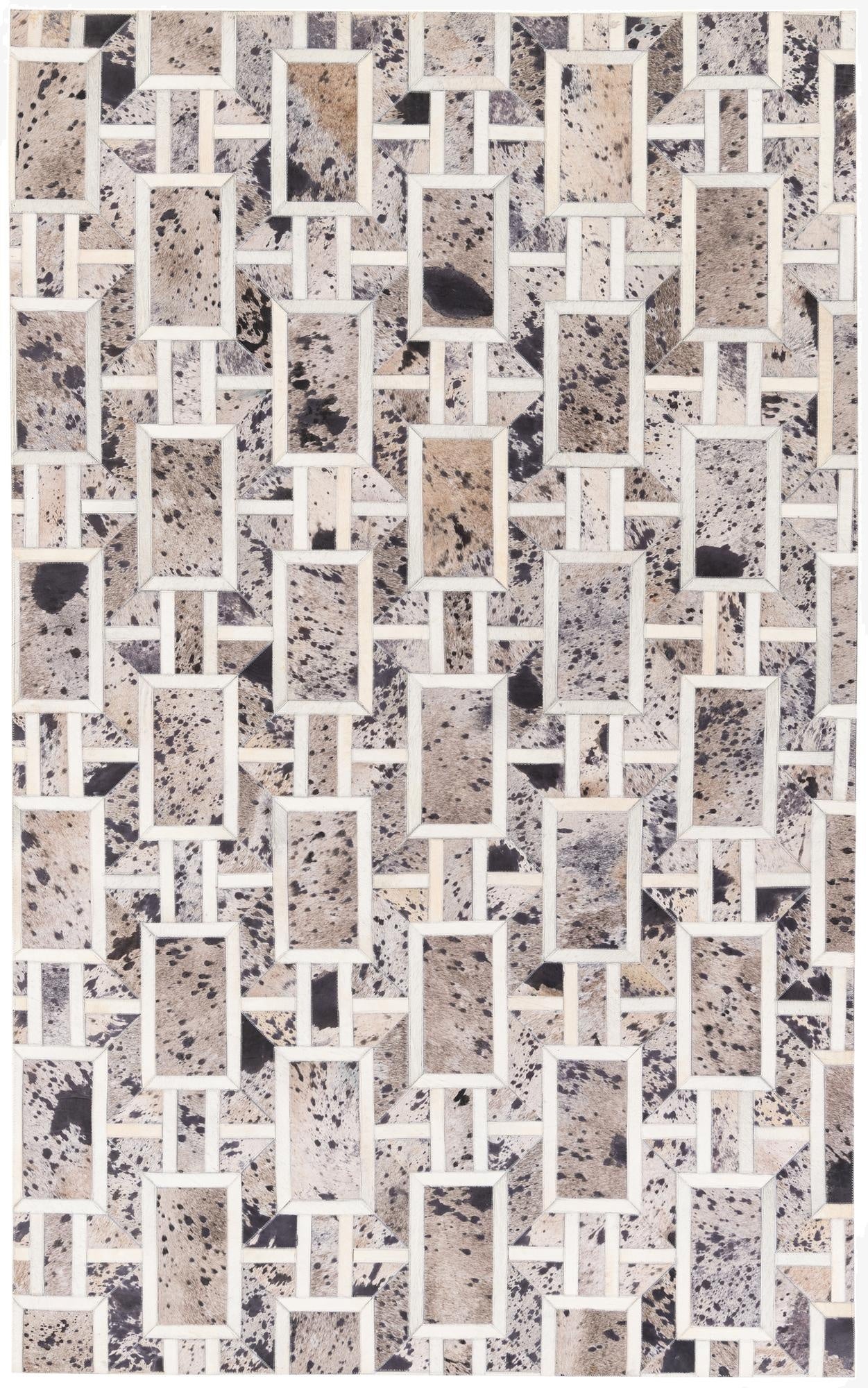 4' 11 x 8' Cowhide Stocks Rug