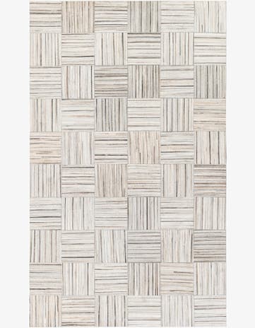 5' x 8' 3 Cowhide Stocks Rug