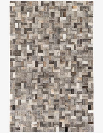 4' 11 x 7' 11 Cowhide Stocks Rug
