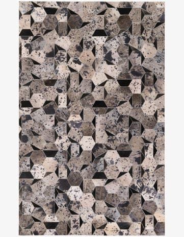 5' 1 x 8' Cowhide Stocks Rug