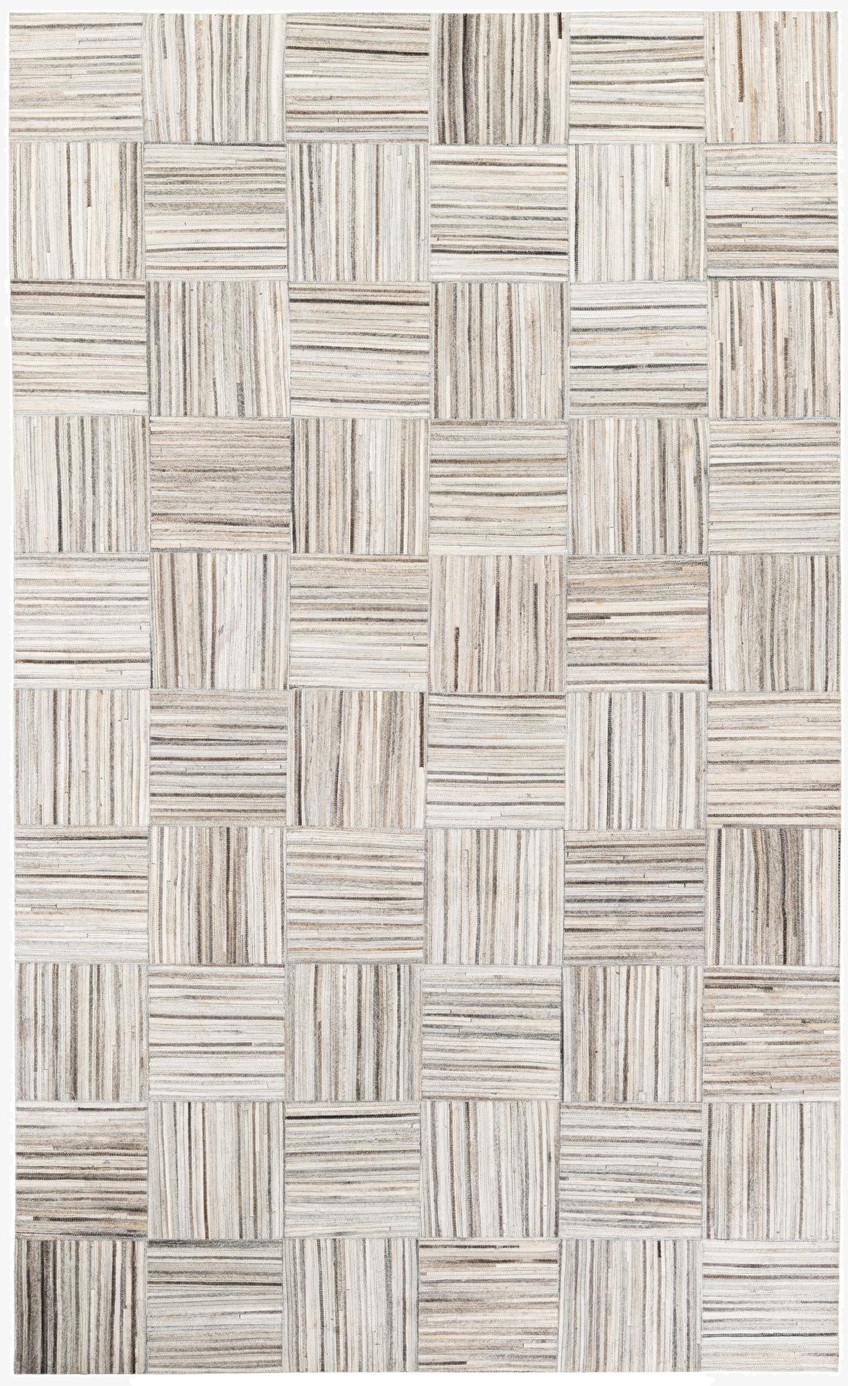 4' 11 x 8' 2 Cowhide Stocks Rug