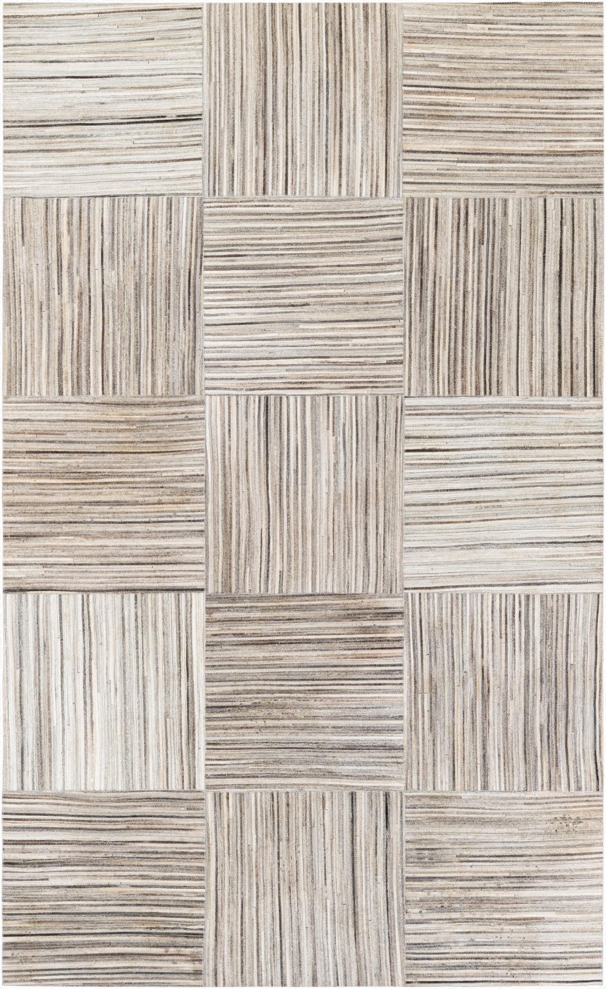 5' x 8' 3 Cowhide Stocks Rug