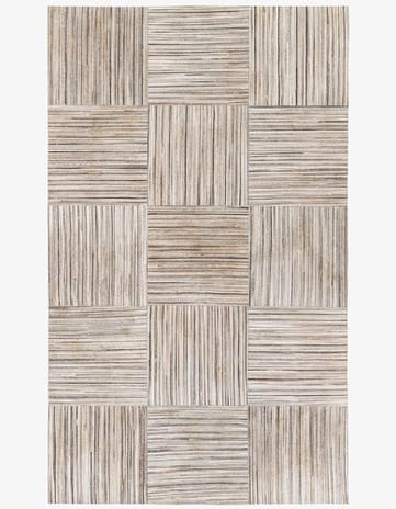 4' 11 x 8' 3 Cowhide Stocks Rug