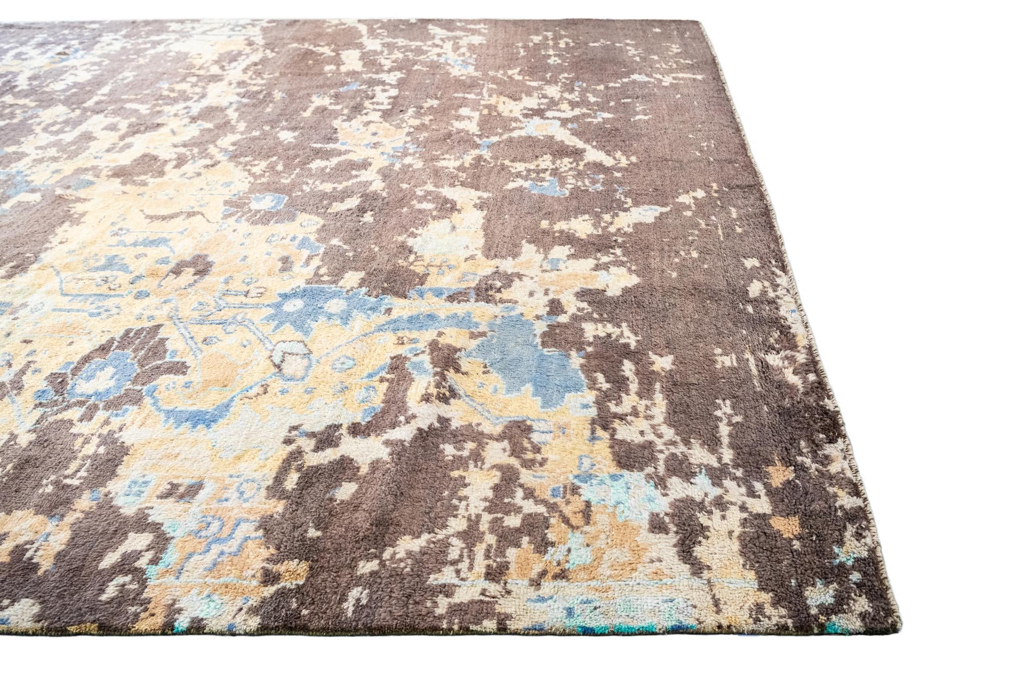 12' 6 x 15' 4 Hand Knotted Darya Wool Rug