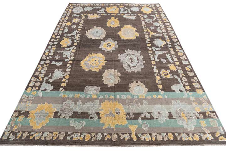 10' x 14' 6 Hand Knotted Darya Wool Rug