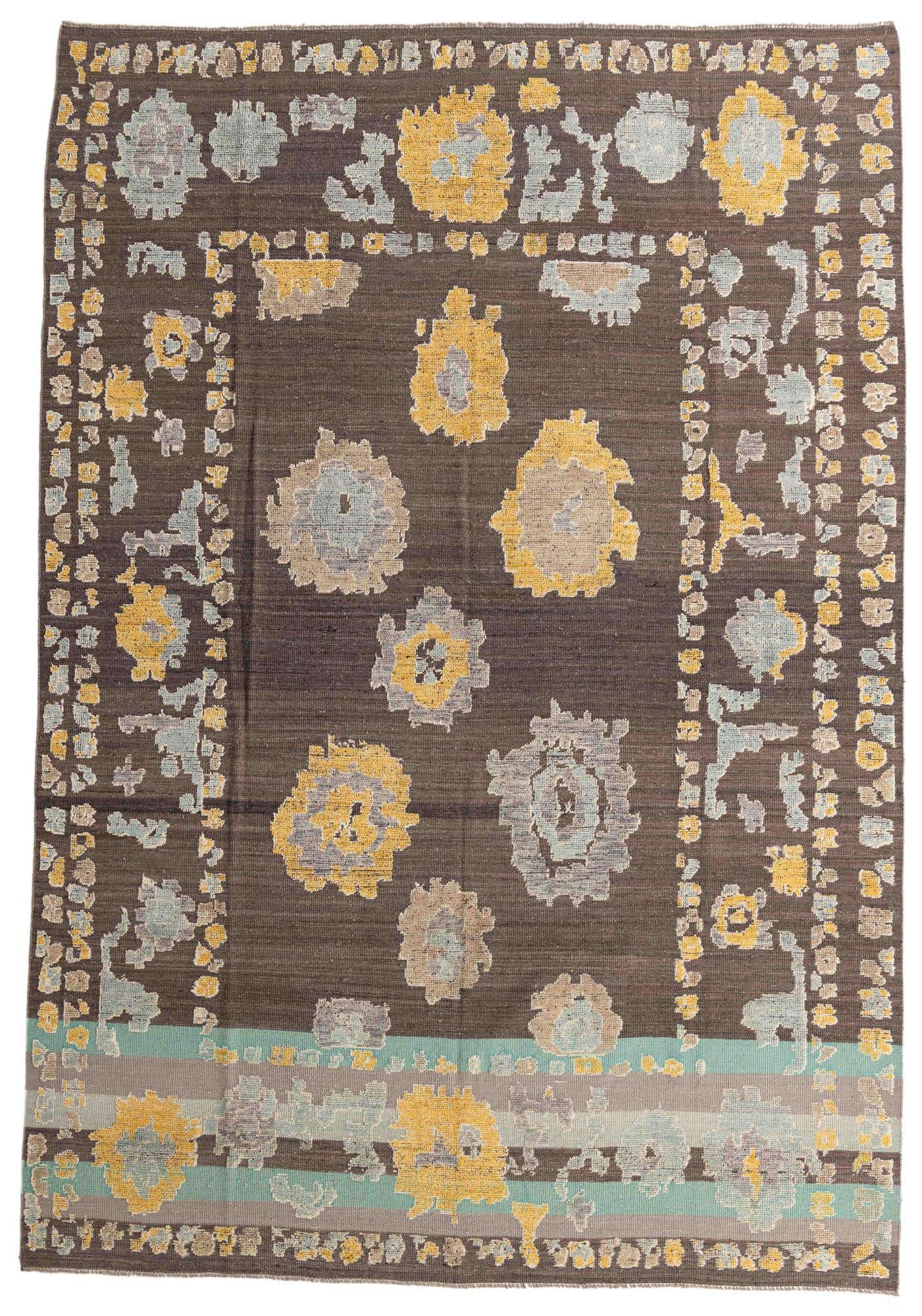 10' x 14' 6 Hand Knotted Darya Wool Rug