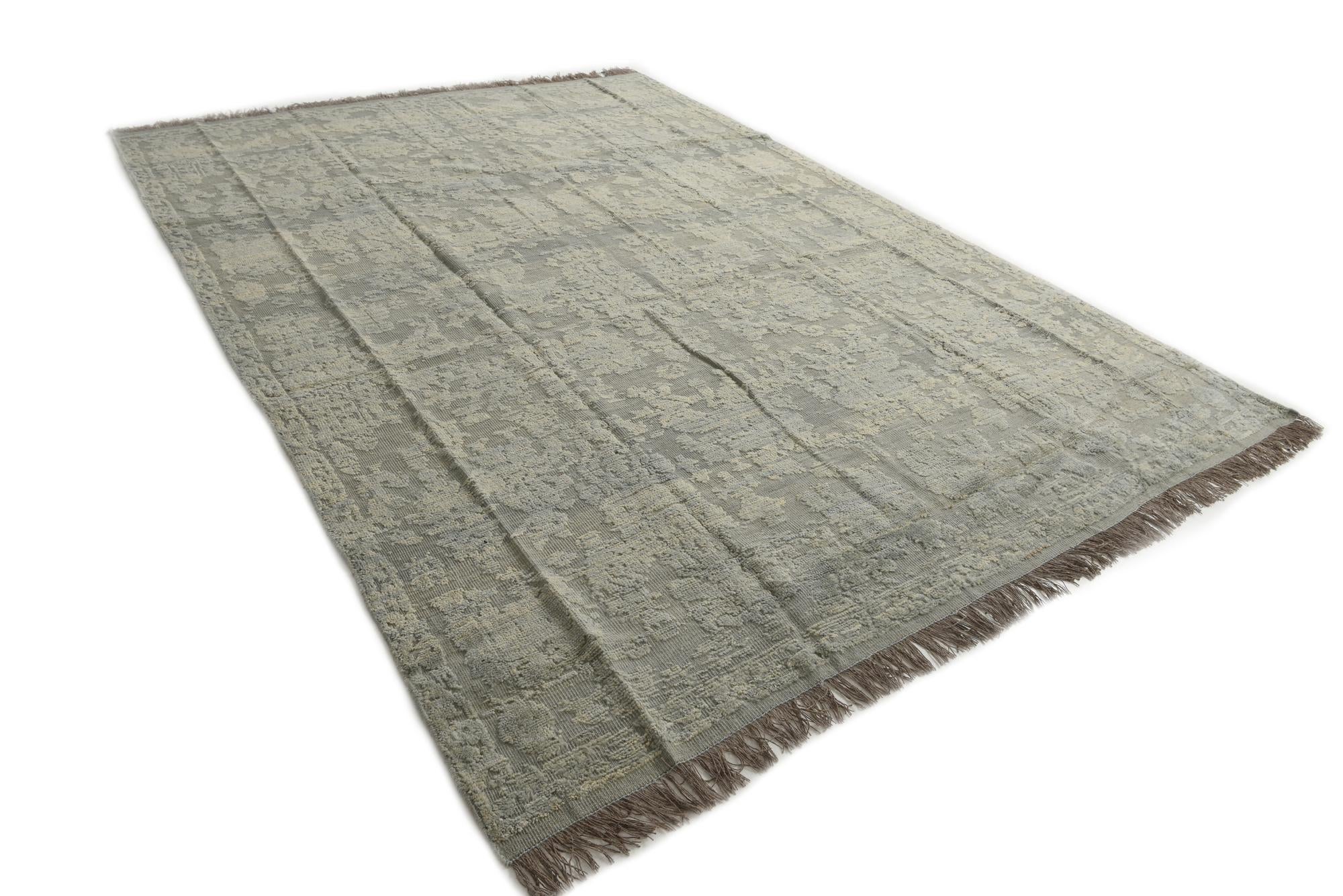 9' x 12' 5 Hand Knotted Darya Wool Rug