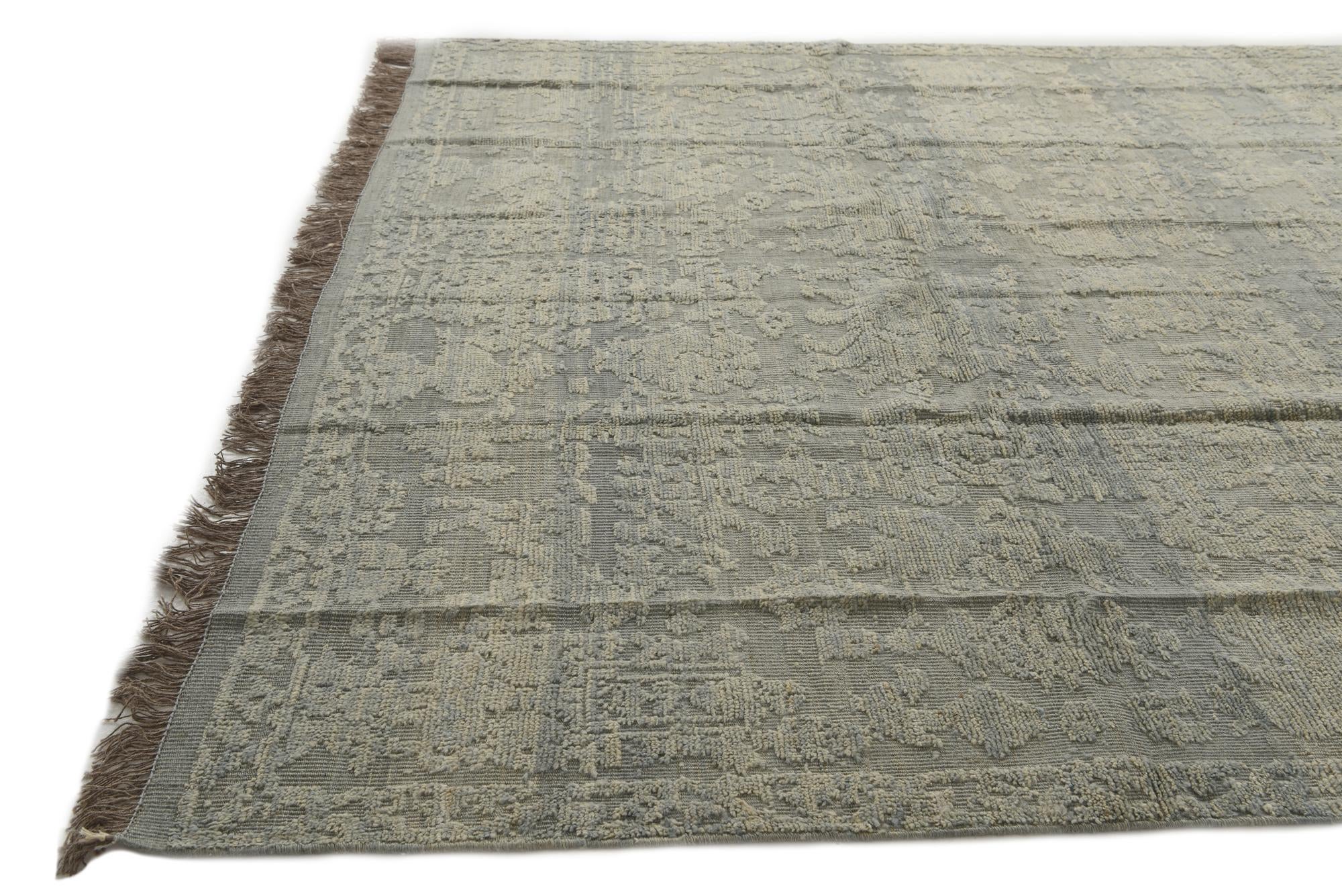 9' x 12' 5 Hand Knotted Darya Wool Rug