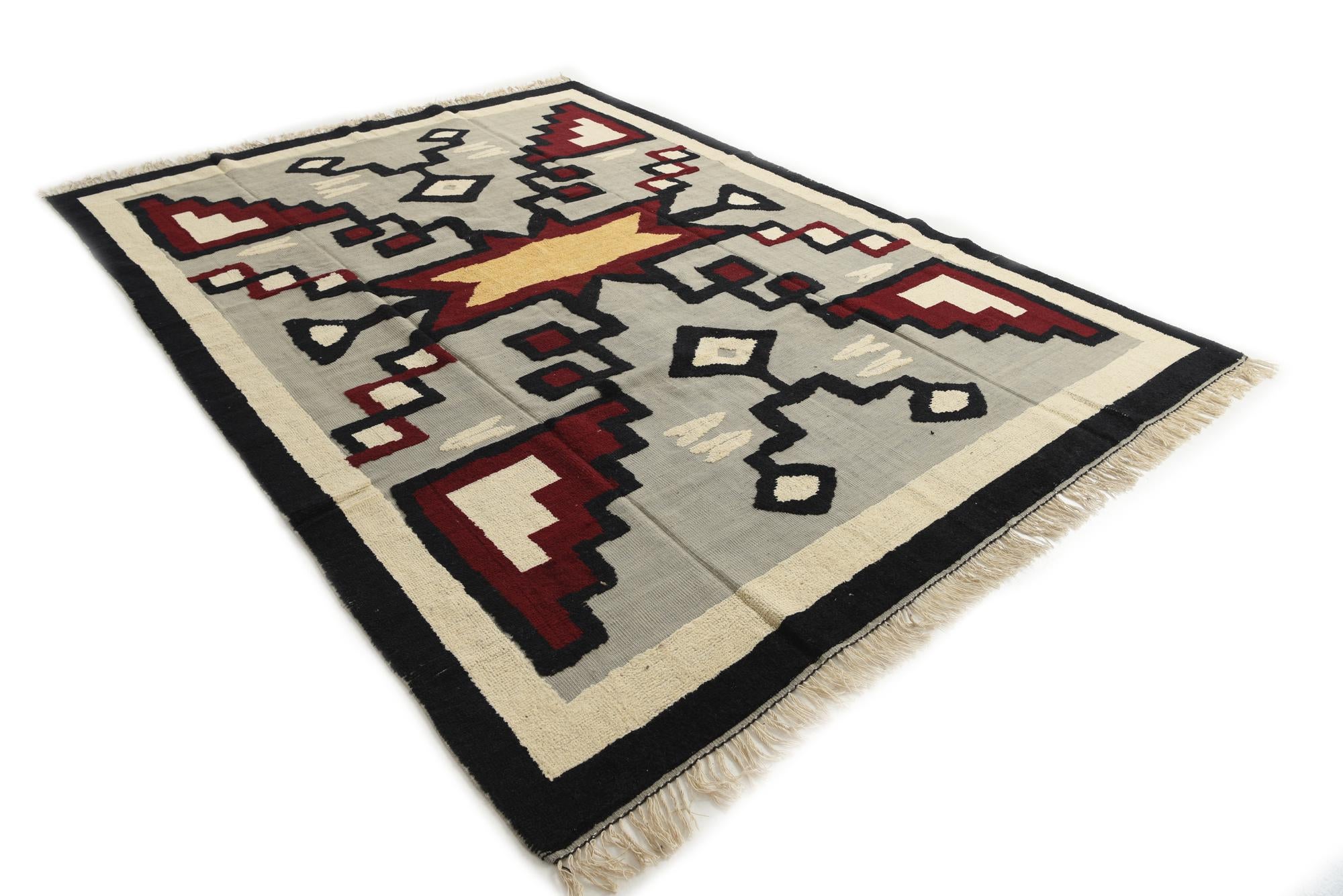 8' 7 x 12' Hand Knotted Darya Wool Rug