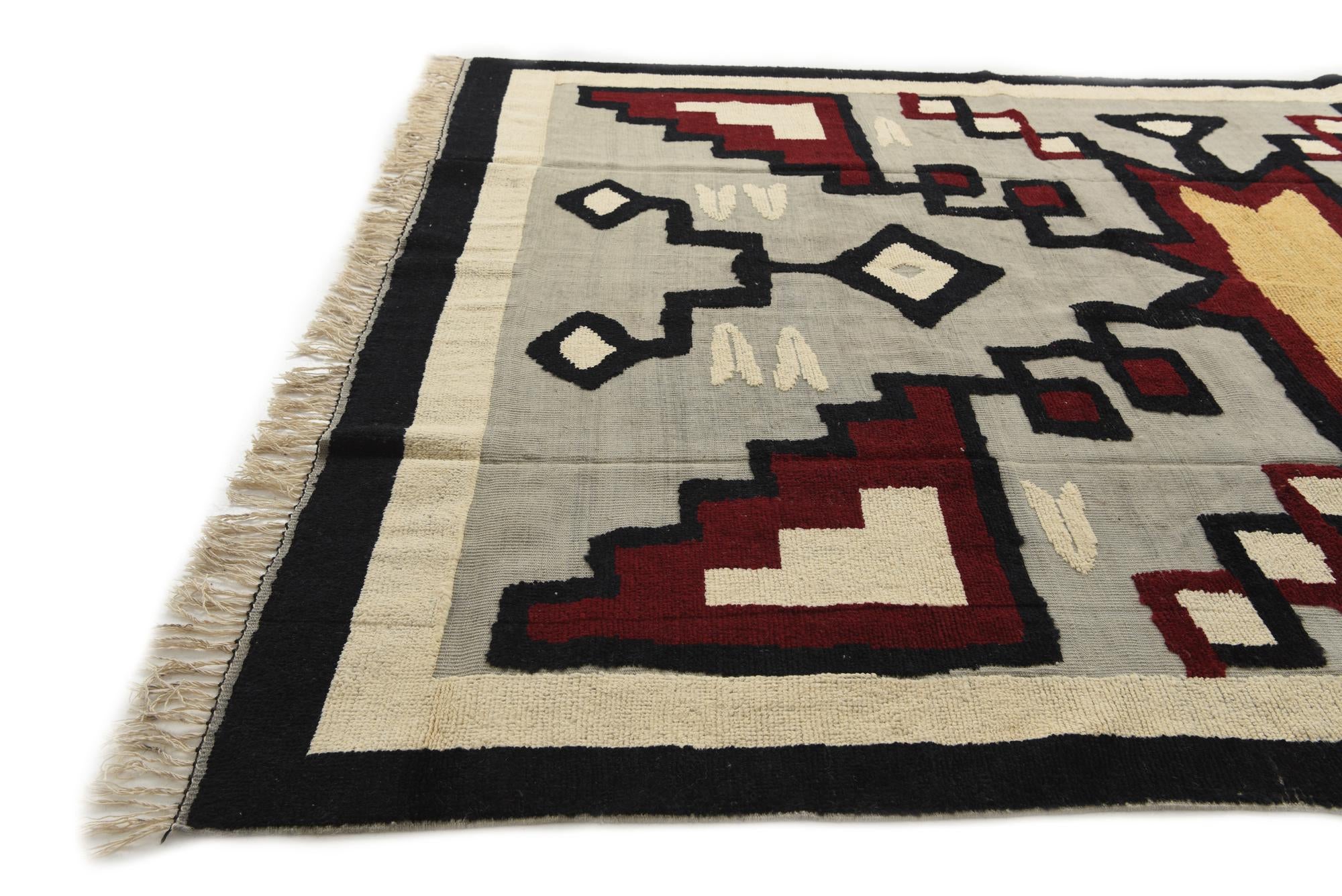 8' 7 x 12' Hand Knotted Darya Wool Rug