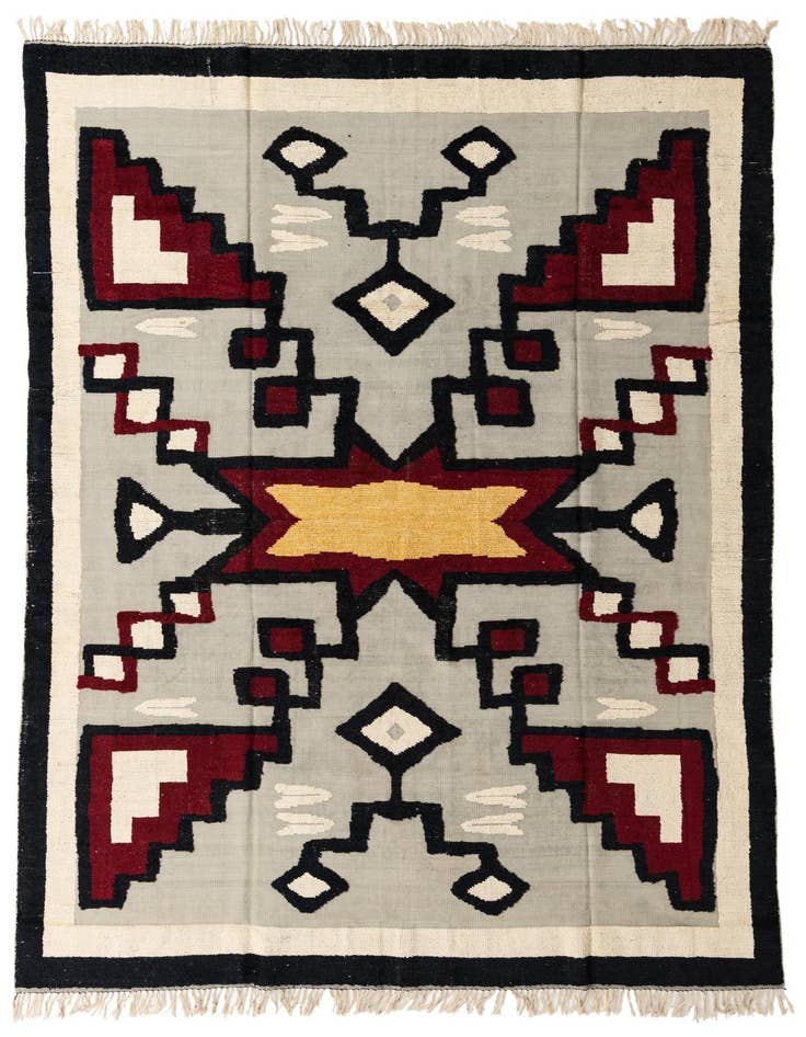 Detail image of 8' 7 x 12' Hand Knotted Darya Wool Rug
