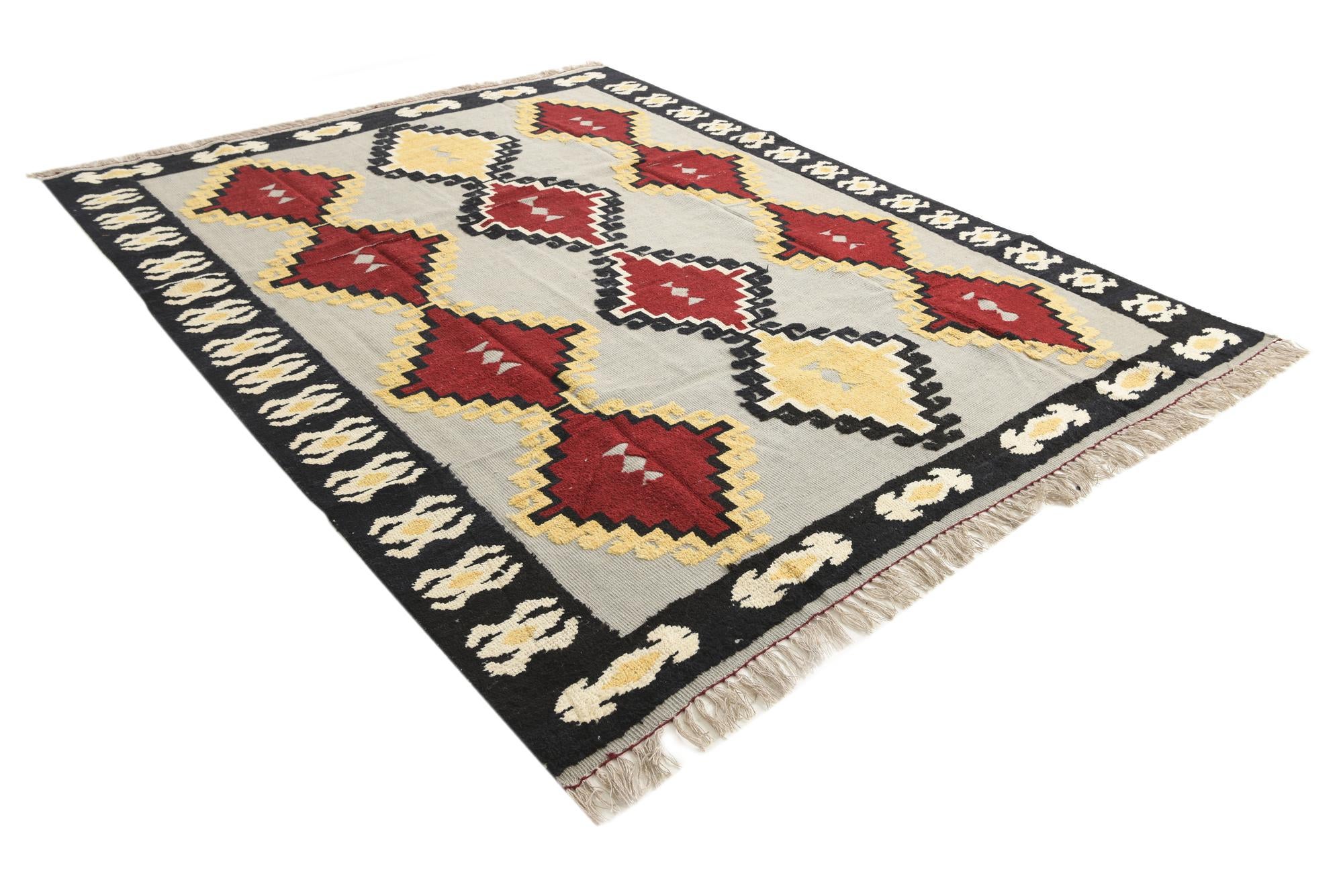 8' 1 x 10' 2 Hand Knotted Darya Wool Rug
