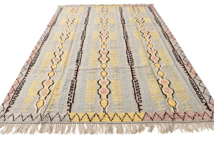 Detail image of 7' 10 x 10' 5 Hand Knotted Darya Wool Rug