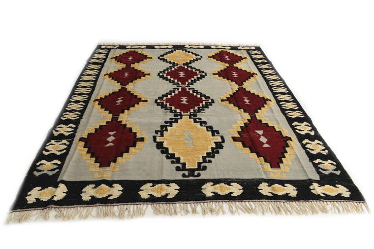 Detail image of 8' 2 x 9' 5 Hand Knotted Darya Wool Rug
