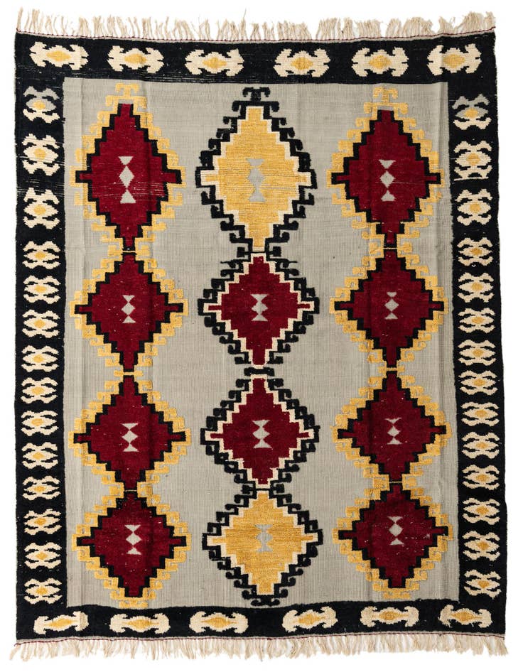 Detail image of 8' 2 x 9' 5 Hand Knotted Darya Wool Rug