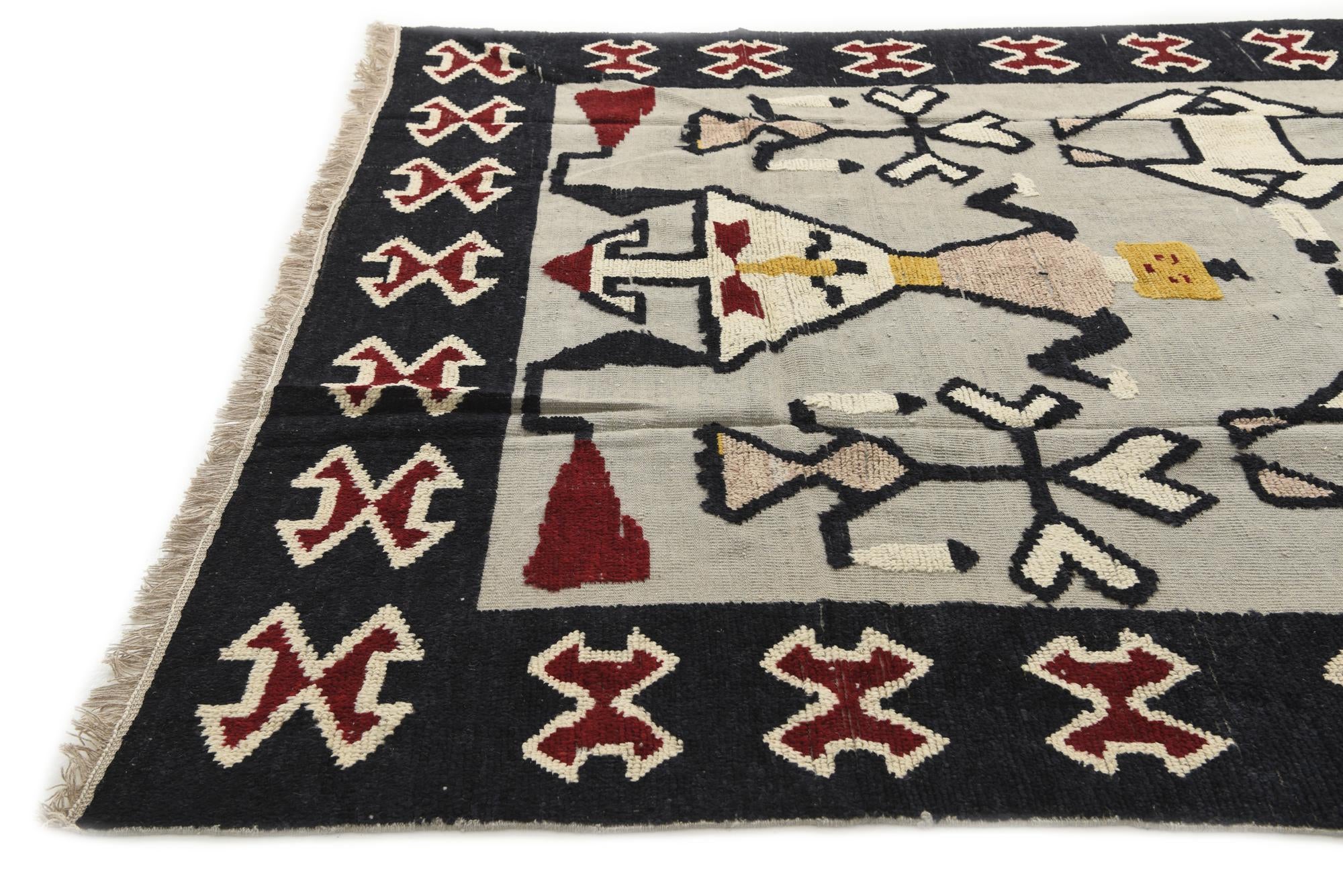 8' x 10' 4 Hand Knotted Darya Wool Rug