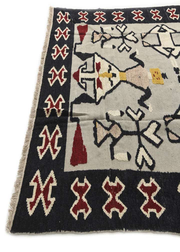 8' x 10' 4 Hand Knotted Darya Wool Rug