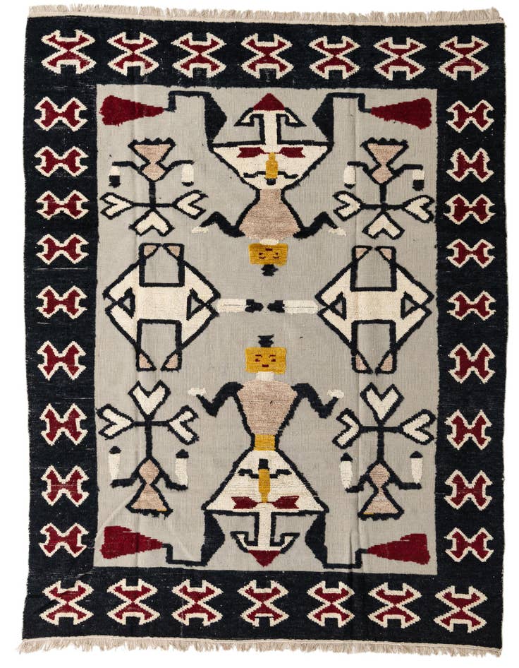 Detail image of 8' x 10' 4 Hand Knotted Darya Wool Rug