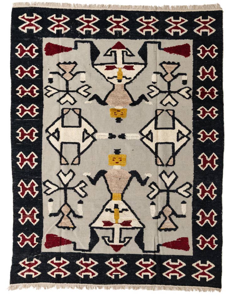 Detail image of 8' x 10' 4 Hand Knotted Darya Wool Rug