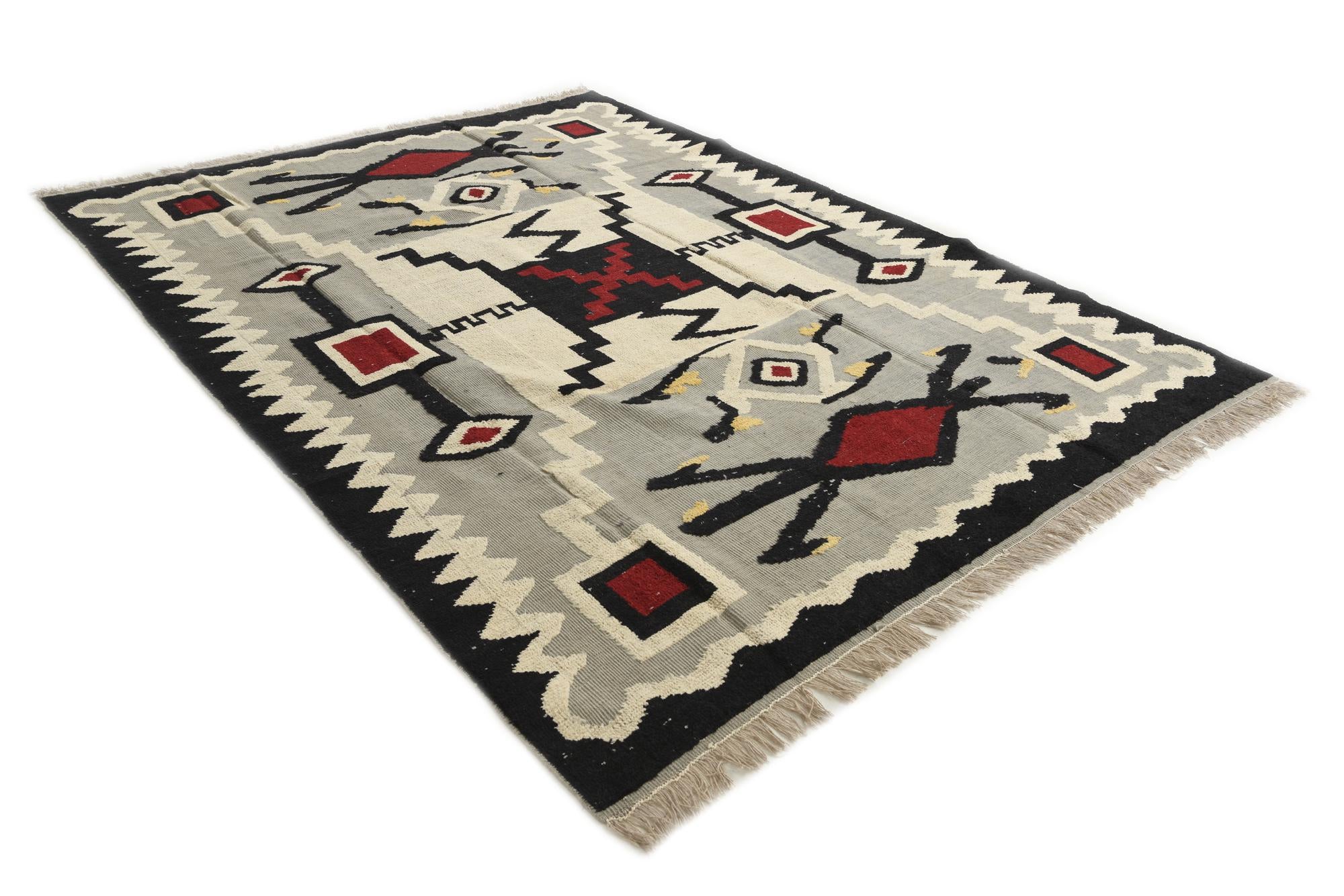 8' x 10' 8 Hand Knotted Darya Wool Rug