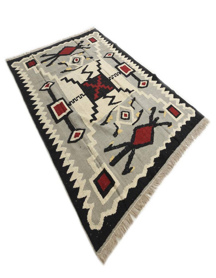 Detail image of 8' x 10' 8  Hand Knotted Darya Wool Rug