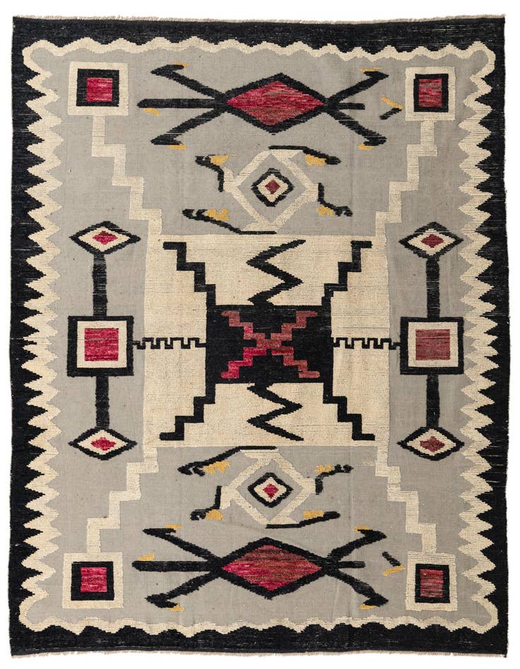 Detail image of 7' 10 x 10' 10 Hand Knotted Darya Wool Rug