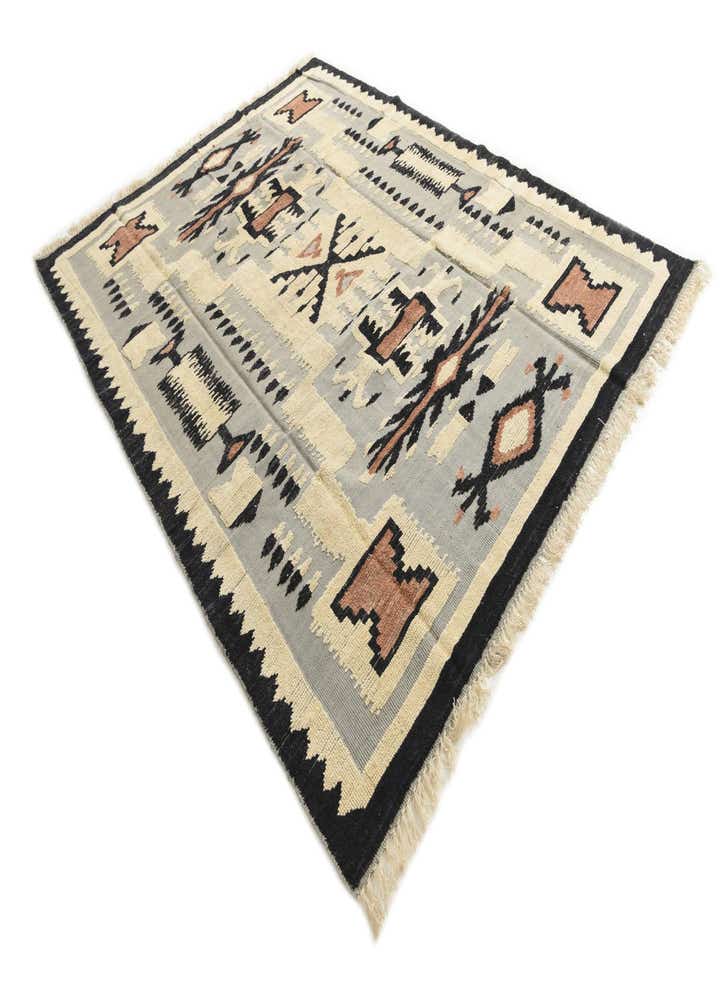 8' x 10' 6 Hand Knotted Darya Wool Rug