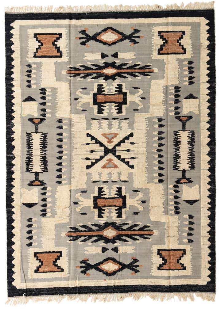 8' x 10' 6 Hand Knotted Darya Wool Rug