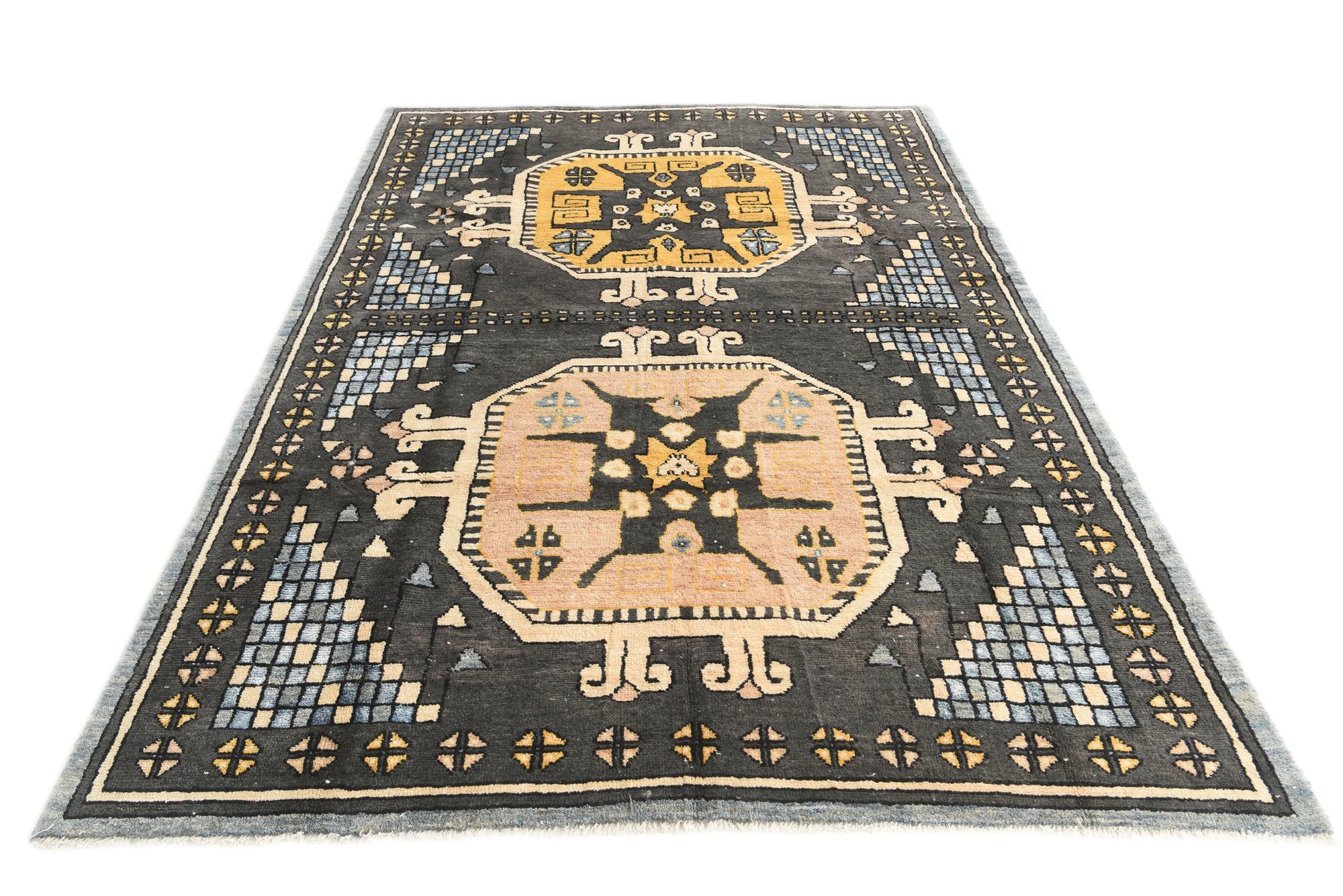 6' 7 x 9' 10 Hand Knotted Darya Rug
