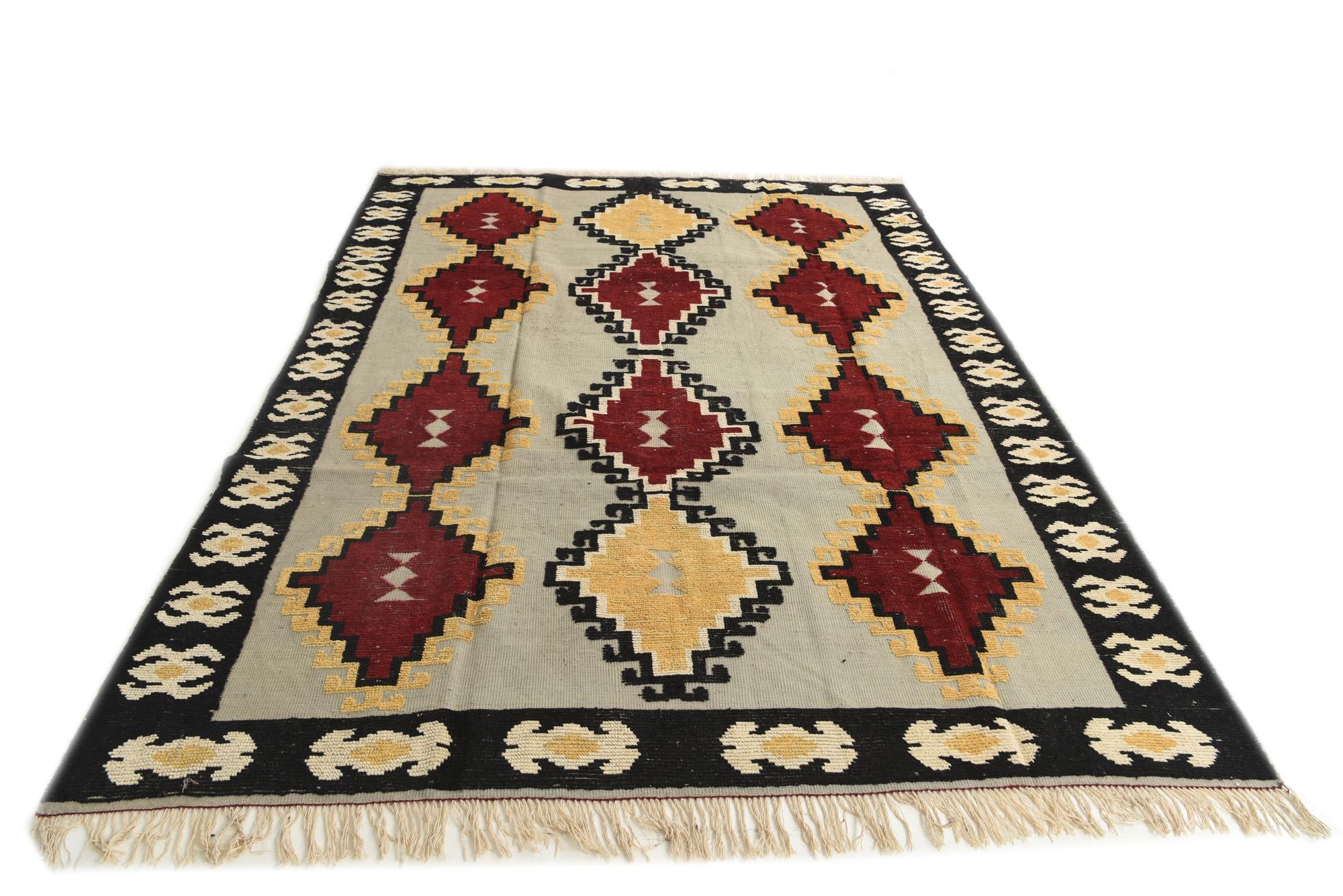 8' x 10' 4 Hand Knotted Darya Wool Rug