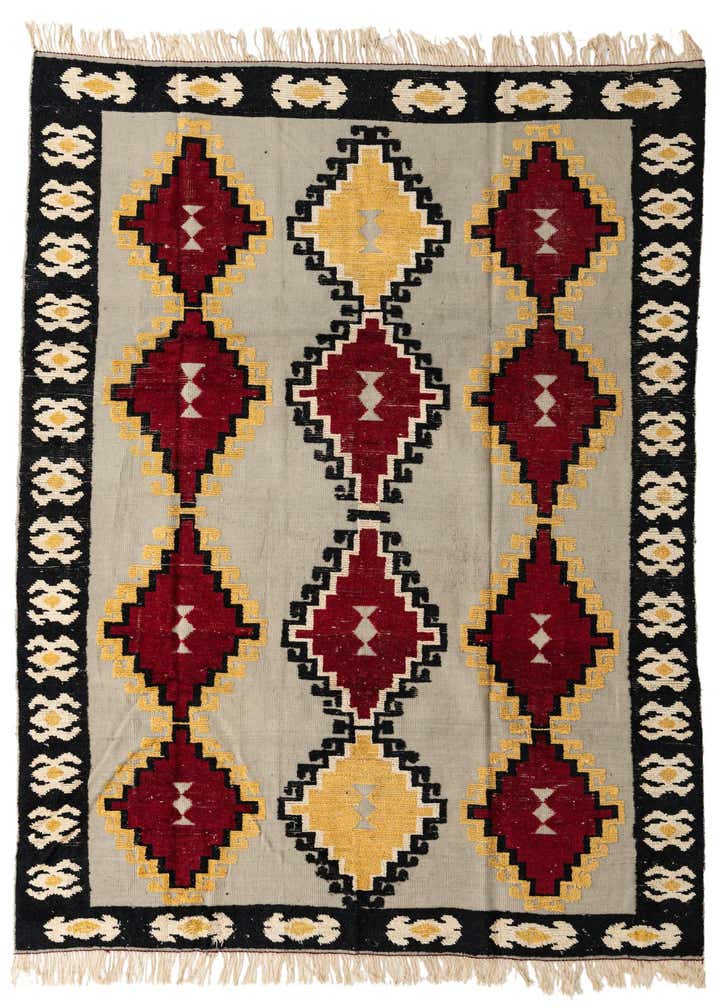 8' x 10' 4 Hand Knotted Darya Wool Rug