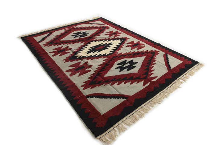 8' x 10' 4 Hand Knotted Darya Wool Rug