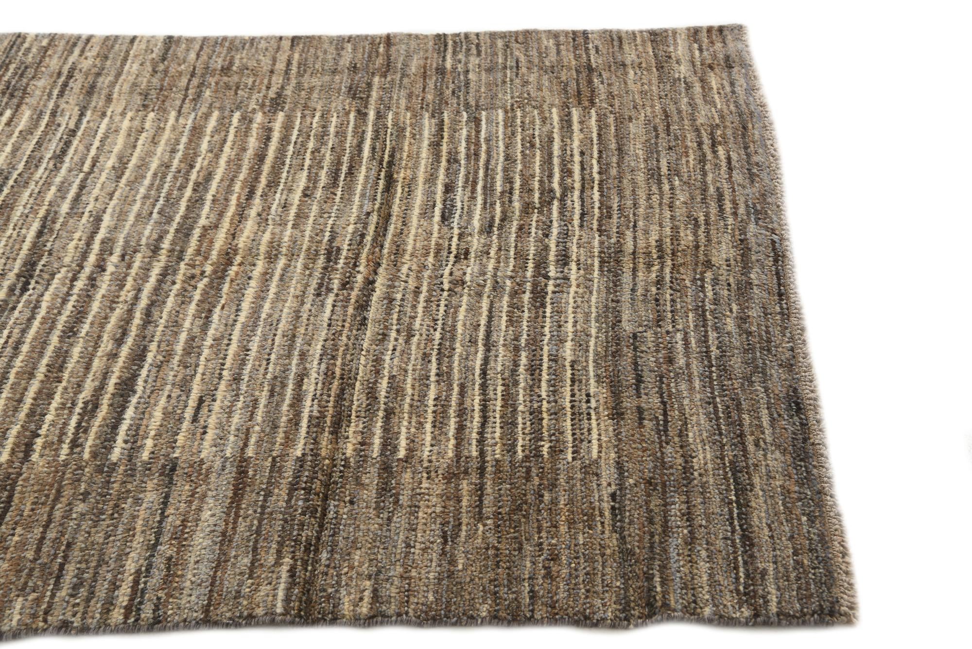 4' 3 x 6' Hand Knotted Darya Wool Rug