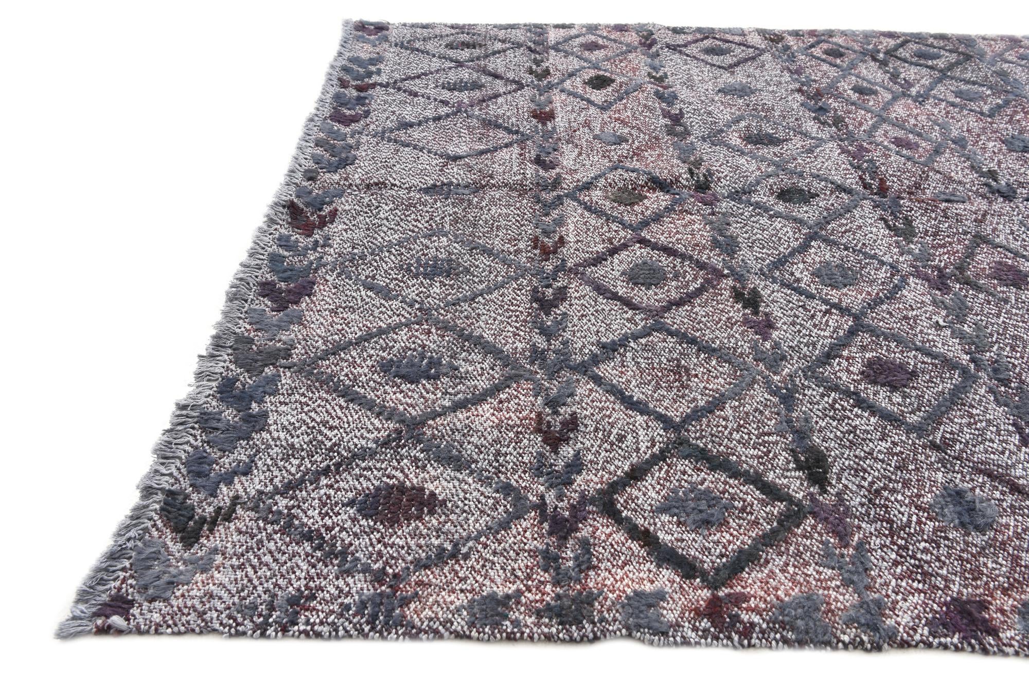 4' 4 x 6' 8 Hand Knotted Darya Wool Rug