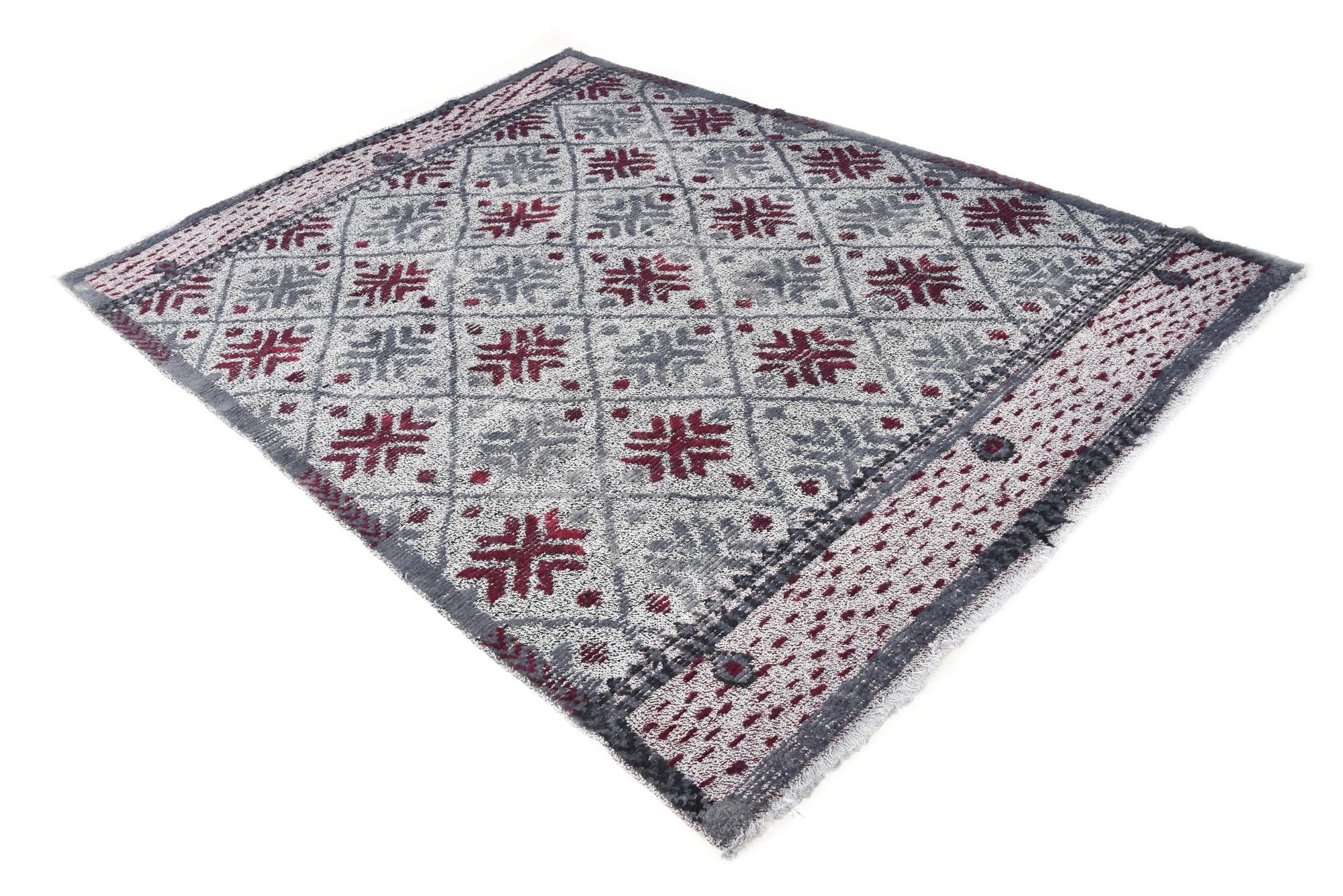5' 9 x 8' 1 Hand Knotted Darya Wool Rug
