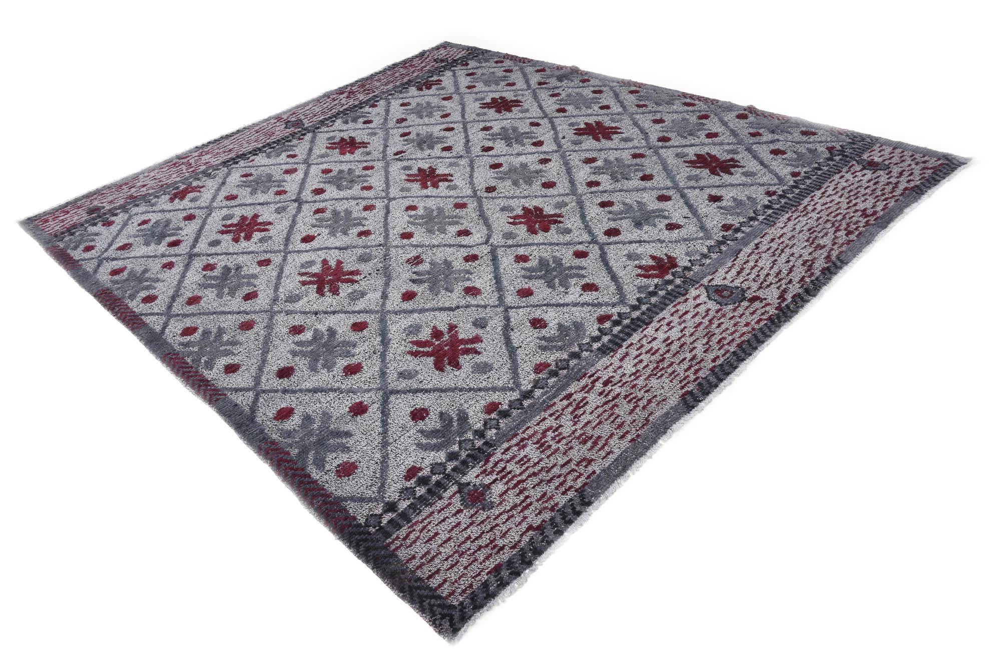 8' 6 x 9' 10 Hand Knotted Darya Wool Rug