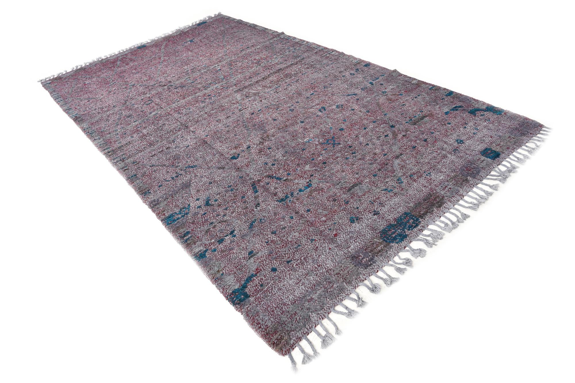 6' 2 x 10' 6 Hand Knotted Darya Wool Rug