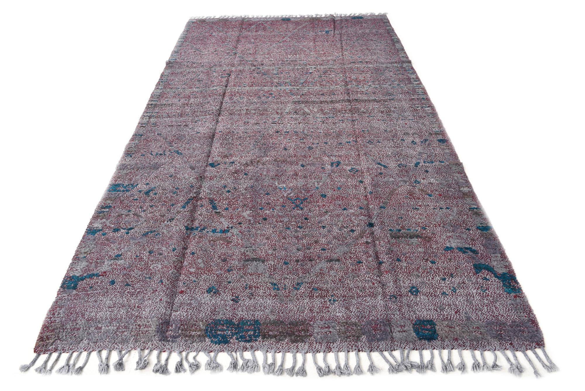 6' 2 x 10' 6 Hand Knotted Darya Wool Rug
