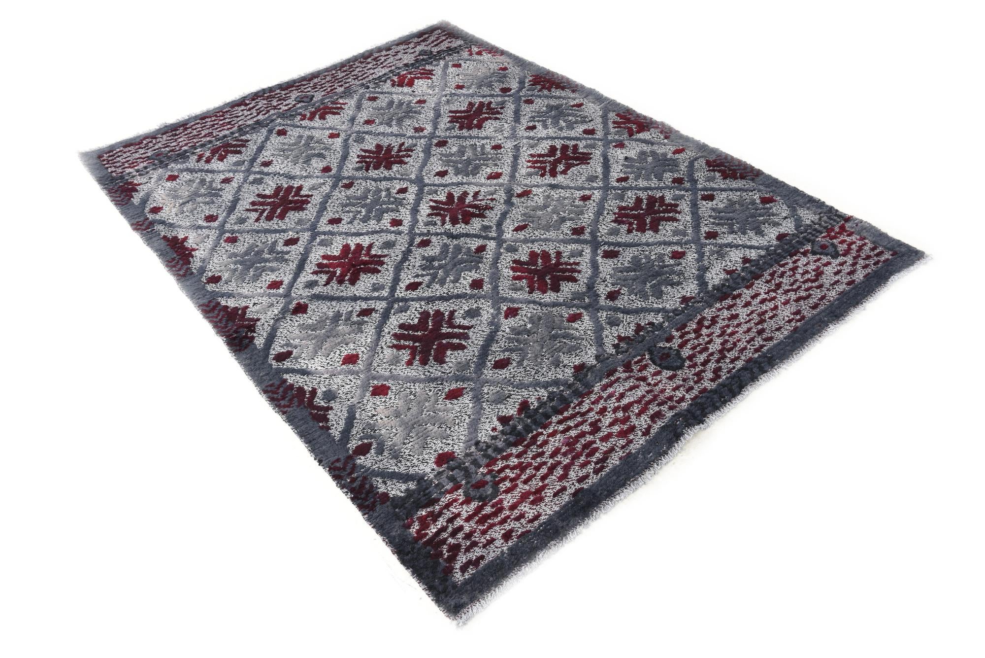 4' 10 x 6' 11 Hand Knotted Darya Wool Rug