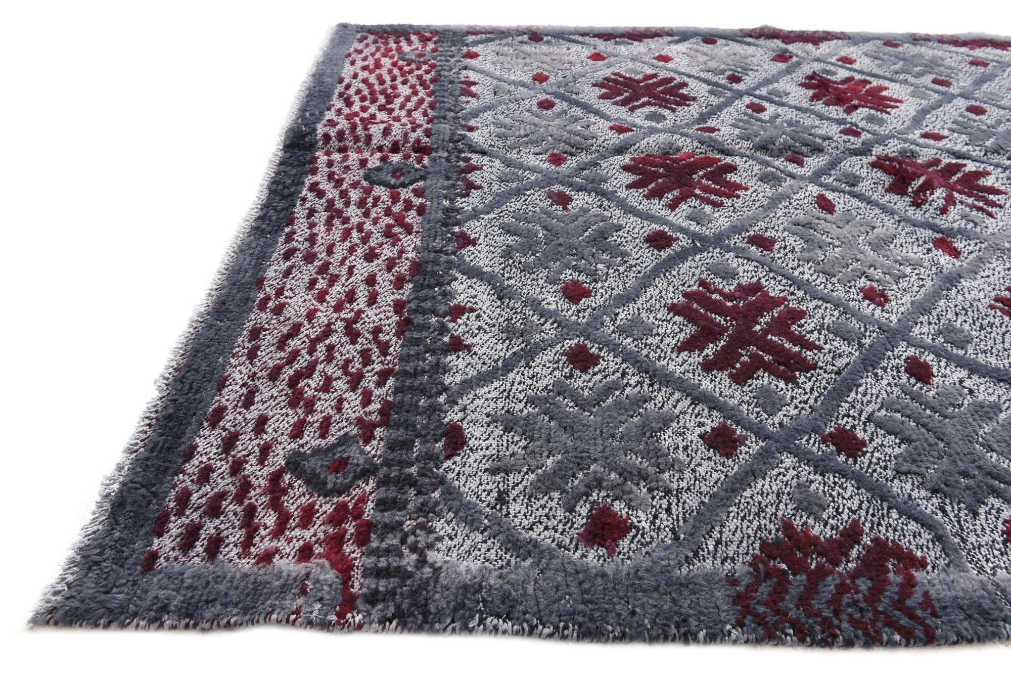 4' 10 x 6' 11 Hand Knotted Darya Wool Rug