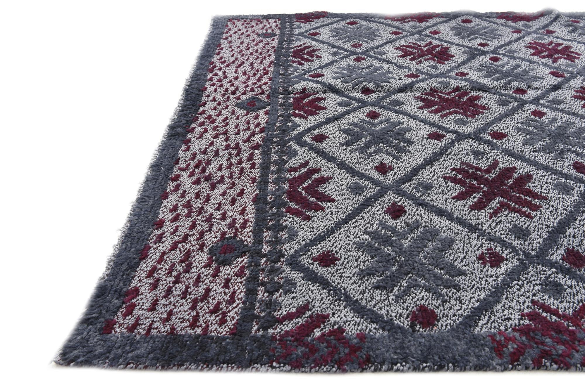 4' 10 x 6' 10 Hand Knotted Darya Wool Rug