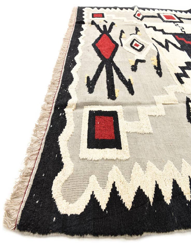 Detail image of 8' 10 x 10' 8  Hand Knotted Darya Wool Rug