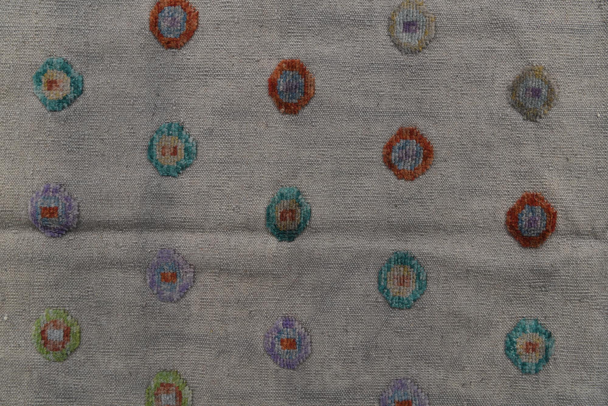 6' 10 x 9' 7 Hand Knotted Darya Wool Rug