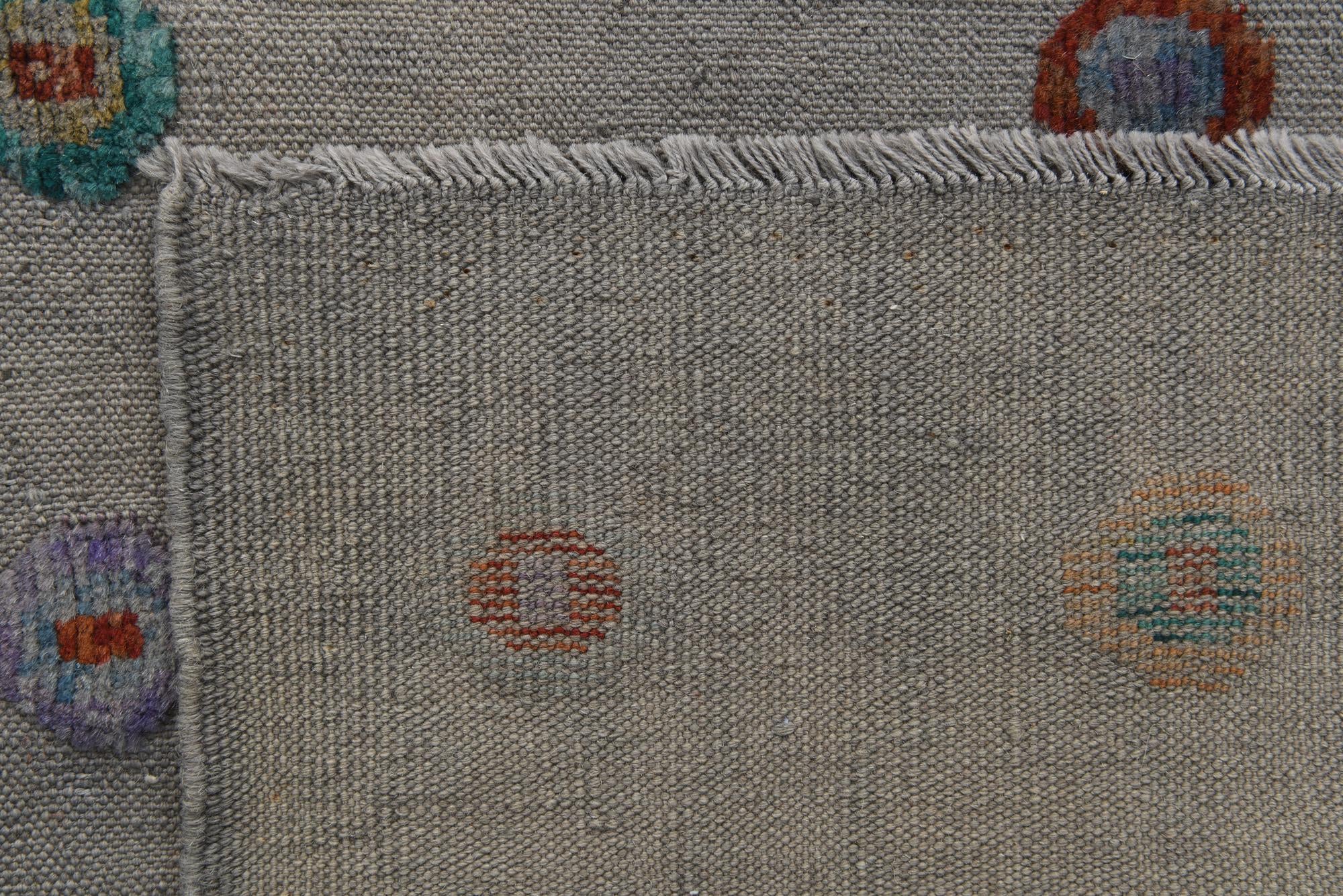 6' 10 x 9' 7 Hand Knotted Darya Wool Rug